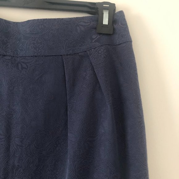 Jacob Canada A-Line Paisley Skirt XS Blue - Picture 2 of 11
